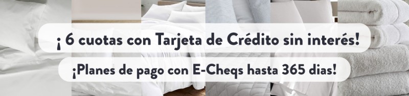 6 cuotas sin interes + ECHEQS